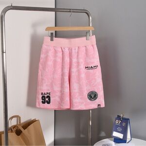 Bape Pink Miami Camo Athletic Shorts